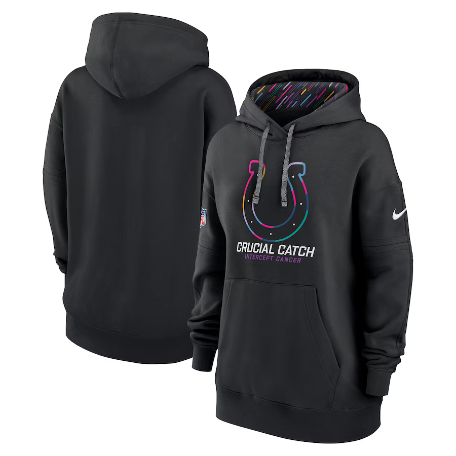 Women Indianapolis Colts Black 2024 Nike NFL hoodie 2->nfl t-shirts->Sports Accessory